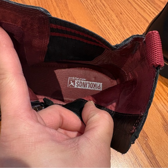 Pikolinos Vicar Black Leather Studded Ankle Boots Chelsea Biker Size 39 8.5 - 9 - Picture 11 of 12